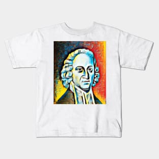 Jonathan Edwards Black And White Portrait | Jonathan Edwards Artwork 4 Kids T-Shirt